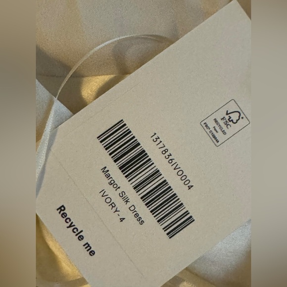 Reformation Margot Silk Dress Bridal Size 4 - Picture 12 of 15